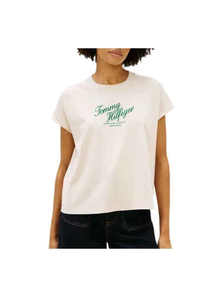 Tricou Tommy Hilfiger bej