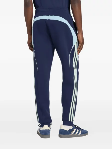 Cămașă Adidas cu dungi cu broderie clasică gri