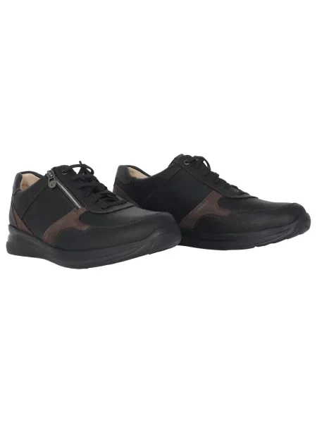 Sneakersy Ganter skórzane czarne