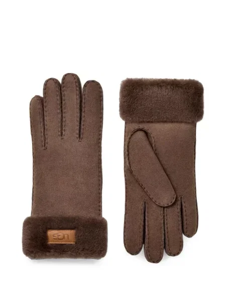 Mănuși Ugg din piele de căprioară maro