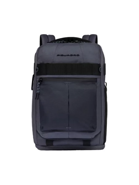 Torba crossbody Piquadro skórzana niebieska