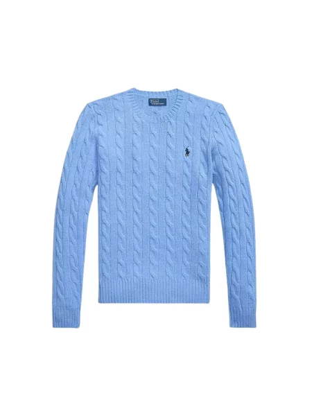 Sweter w kroju regular fit z mieszanki wełny i kaszmiru JULIANNA' Polo Ralph Lauren niebieski
