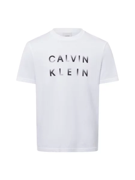 Calvin Klein Koszulka Mężczyźni jednolity S biały