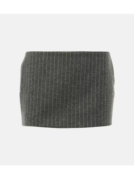 Spódnica Alex Perry z niską talią w paski szara