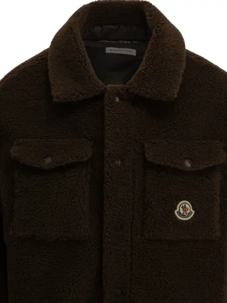 Kurtka dziecięca Moncler Enfant brązowa