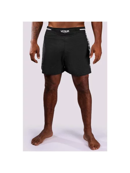 Spodenki krótkie Venum x Roger Gracie Academy Fightshorts czarne XL białe