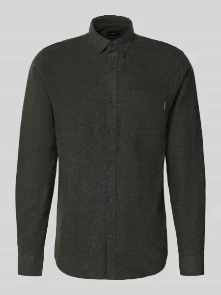 Koszula casualowa o kroju slim fit z kieszenią na piersi model ‘Brushed’ Lindbergh