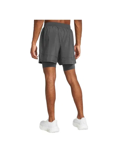 Szorty 2 w 1 Under Armour Launch 5" szare