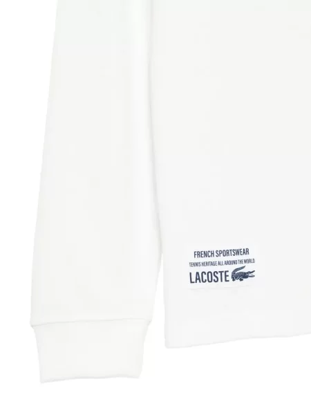 Kötött pólóing Lacoste autogrammal fehér