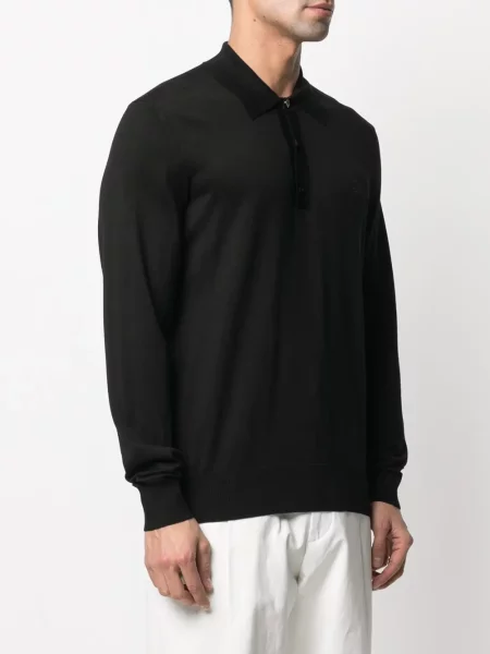 Pulover Billionaire cu broderie negru