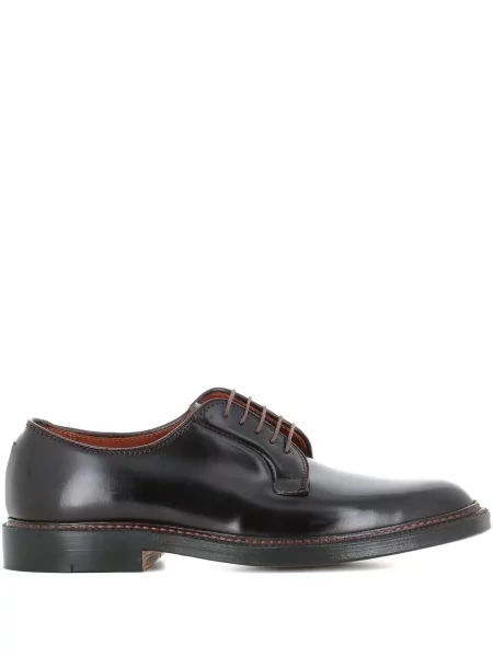 Pantofi derby Alden din piele roșu