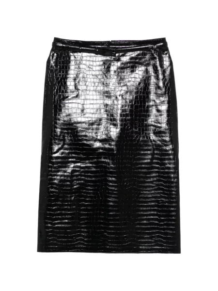 Cu centură fustă midi Tom Ford negru
