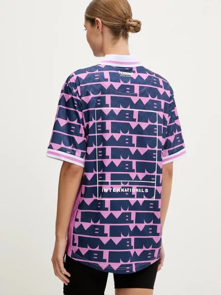 Hummel polo Hummel x Community Love wzorzysty różowy