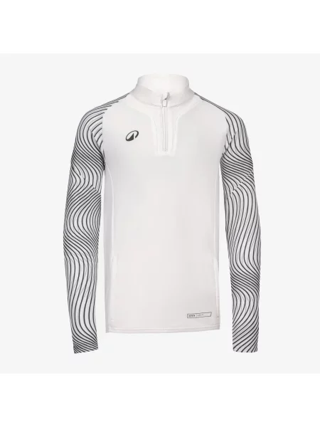 Bluza piłkarska na krótki dla dzieci Kipsta Viralto Wavy Club biała