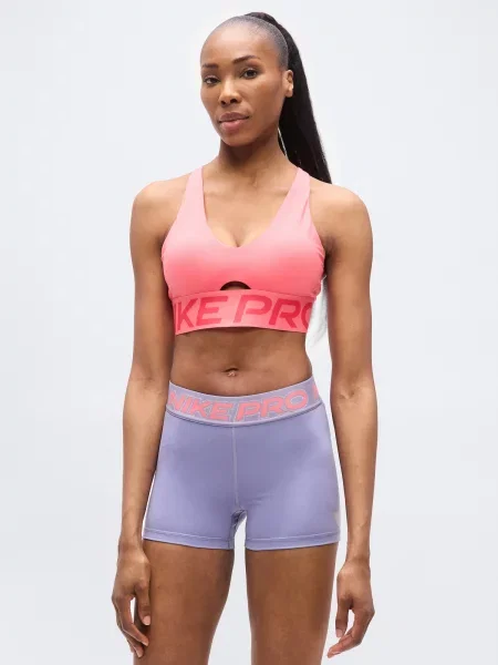 NIKE Sutien sport NP SCULPT portocaliu somon / închis roz