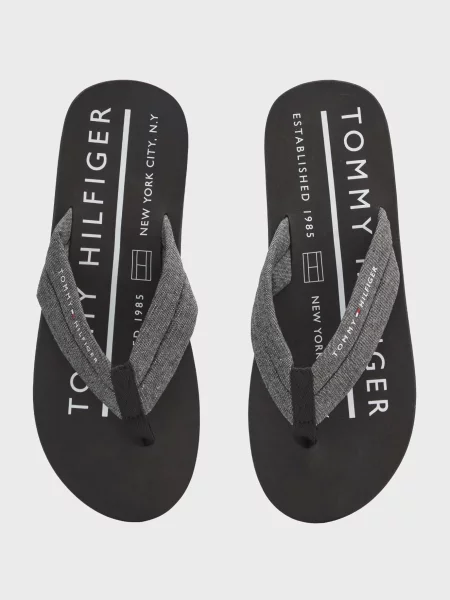 Лляні в'єтнамки Tommy Hilfiger чорні