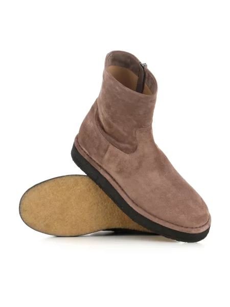 Buty do kostki Del Carlo zamszowe beżowe