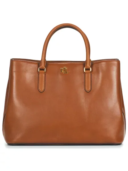 Lauren Ralph Lauren Ročna torbica MARCY konjak rjava