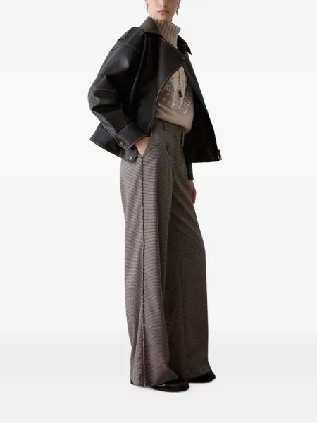 Lung pantaloni Liu Jo cu model pepito maro