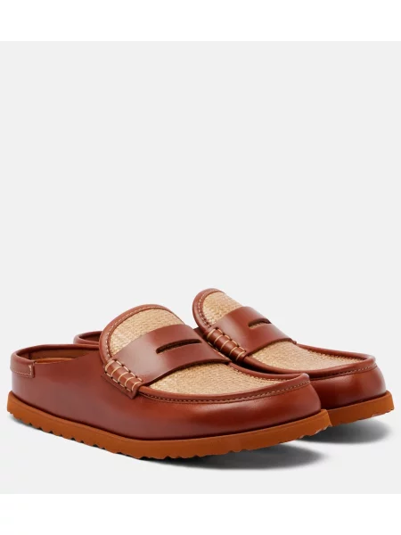 Papuci tip mules Birkenstock 1774 din piele maro