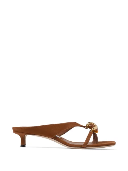 Papuci tip mules Jimmy Choo cu strasuri maro