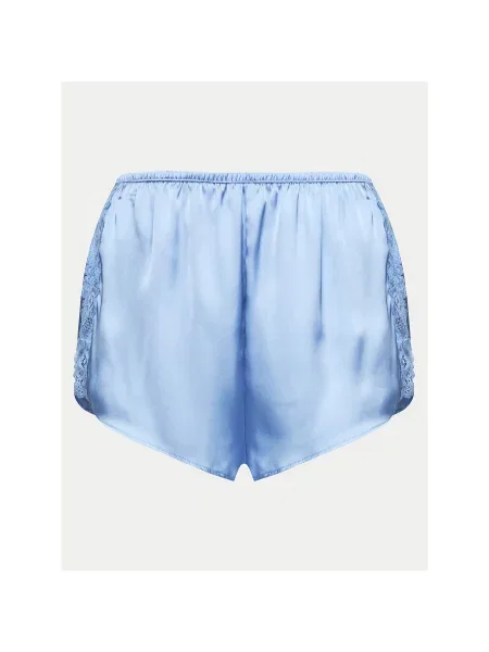 Hunkemöller Kratke hlače pižama Satin Regular Fit modra