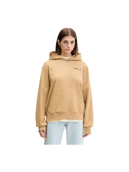 Bluza Barrow retro z nadrukiem do koszykówki beżowa