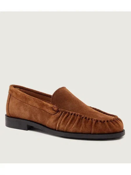 BOSS BLACK Loafer cipők Lycia_Mocc_SD | hasított bőr fekete