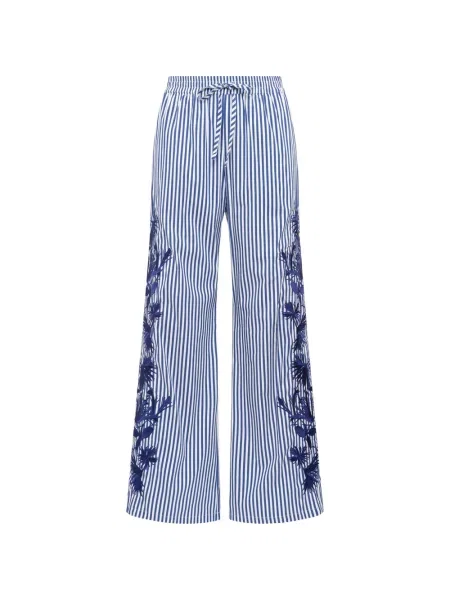 Pantaloni Maliparmi cu dungi albastru