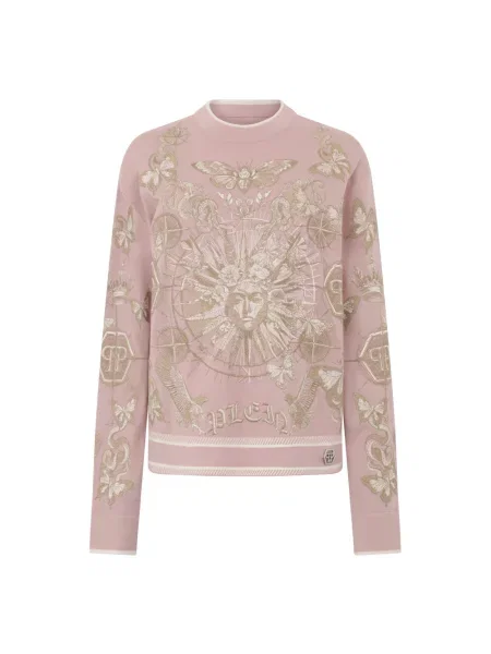 Sweter Philipp Plein różowy