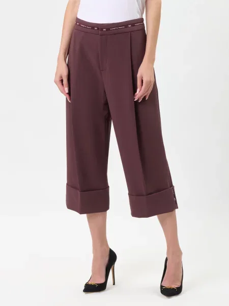 Брюки Elisabetta Franchi бордовые