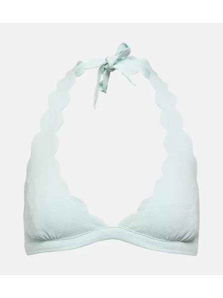 Bikini Marysia z dekoltem halter niebieski