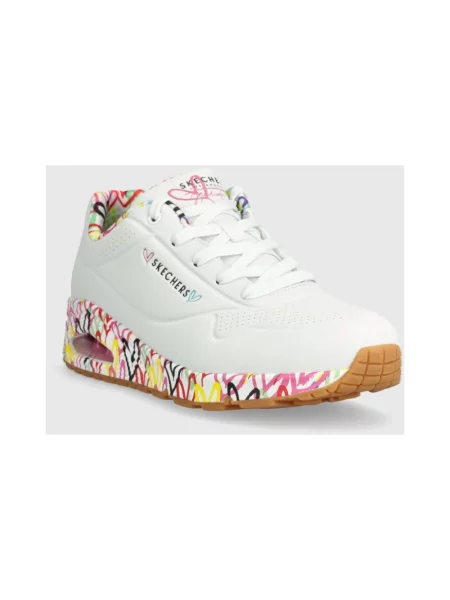Sneakersy Skechers skórzane białe