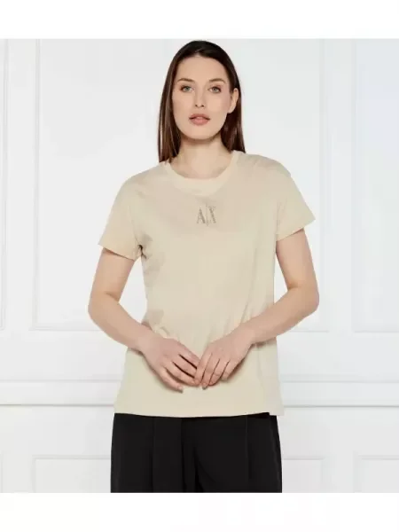 Armani Exchange Tricou | Relaxed fit bej