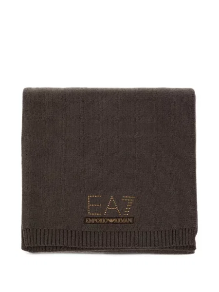 Stras fular Ea7 Emporio Armani maro