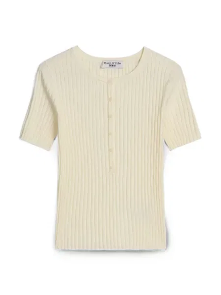 Scurt tricou polo Marc O'polo alb