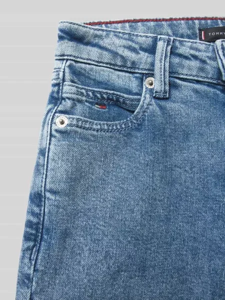 Jeansy o kroju straight fit z 5 Tommy Hilfiger niebieskie