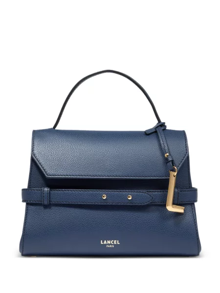 Top Lancel din piele albastru