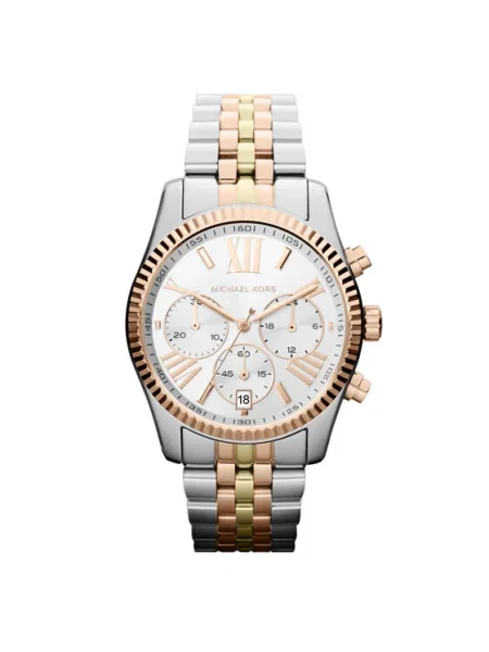 Michael Kors Analógové hodinky Lexington zlatá / strieborná ružová