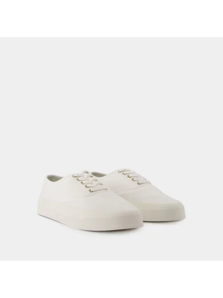 Sneakersy Maison Kitsune sznurowane koronkowe białe