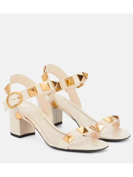 Sandale Valentino Garavani din piele alb