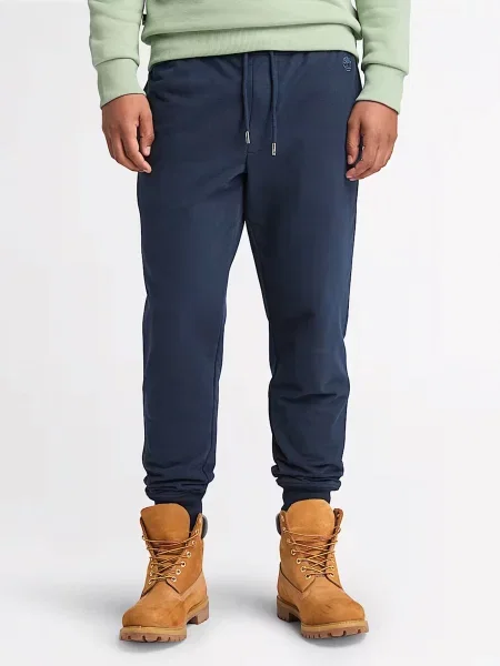 Штани спортивні Timberland Exeter River Loopback темно-синій бавовна/поліестер сині