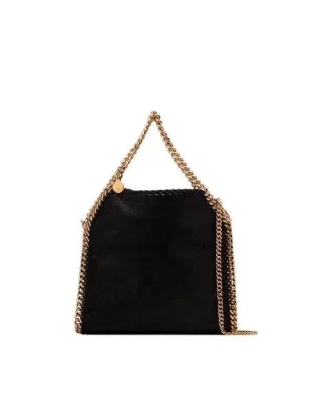 Mała mały torebka na łańcuszku Stella Mccartney elegancka czarna