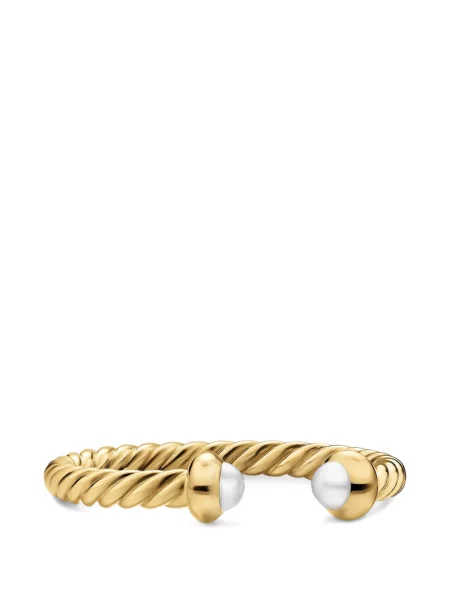 Inel David Yurman cu perle galben