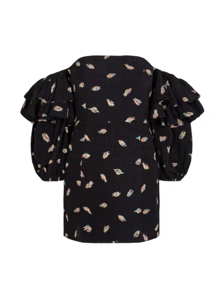 Mała mały sukienka koktajlowa Rotate Birger Christensen z odkrytymi ramionami