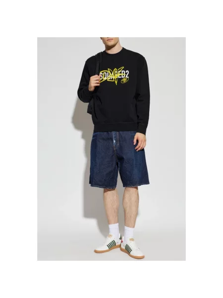 Bluza Dsquared2 z nadrukiem czarna