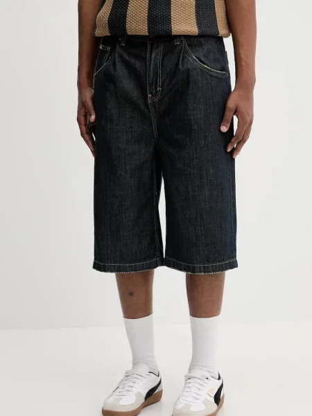 The Ragged Priest pantaloni scurți jeans bleumarin