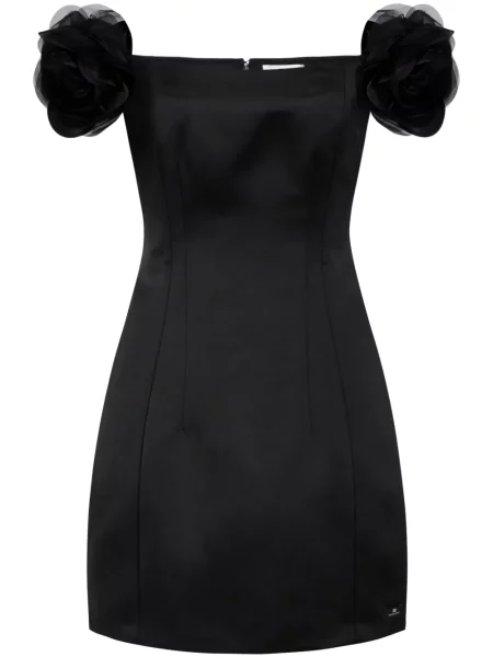 Сатенена костюм рокля Elisabetta Franchi черно