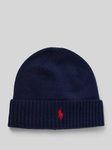 Czapka Ralph Lauren wełniana niebieska