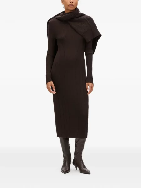Rochie Another Tomorrow tricotate maro